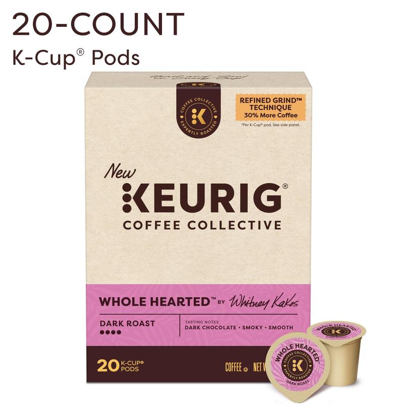 Café KEURIG Torrado Escuro Whole Hearted 20 Cápsulas K-Cup
